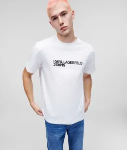 Tričko Karl Lagerfeld Jeans Klj Regular Sslv Tee Biela L