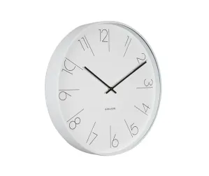 Nástenné hodiny KA5607WH, Karlsson, Elegant Numbers, 40cm