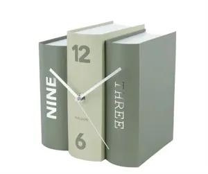 Stolové hodiny Karlsson KA5756GR, Kniha 20 cm