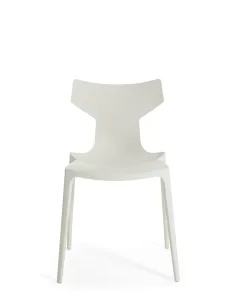 Jedálenská stolička RE, krémová - Kartell Farba: bílá
