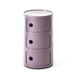Stolík s úložným priestorom Componibili 4967, 3 úložné diely, viac farieb Farba: fialová