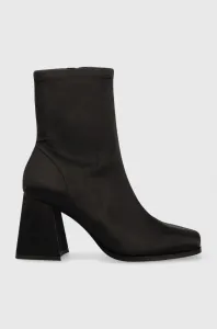 Členkové topánky Kat Maconie Elva - Km dámske, čierna farba, na podpätku, #5468126