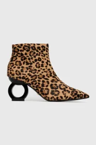 Semišové topánky Kat Maconie Alba dámske, hnedá farba, na podpätku, #2569138