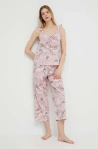 Bavlnené pyžamo Kate Spade ružová farba, bavlnená #8494001