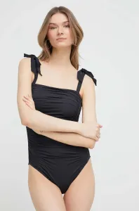 Jednodielne plavky Kate Spade čierna farba, jemne vystužený košík #8900606