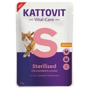Kattovit Cat Vital Care Sterilizovaná kuracia kapsička 85g