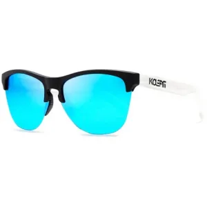 KDEAM Borger 2 slnečné okuliare, White & Black / Blue (GKD019C02)