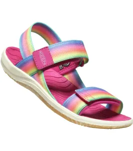 KEEN Elle Backstrap Youth Detské páskové letné sandále 10031226KEN rainbow/festival fuchsia 3(36)