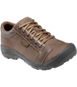 KEEN Austin M Pánska kožená obuv C1213000015 chocolate brown 9(43)