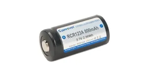 Dobíjacie batérie Keeppower RCR123A 800 mAh (Li-Ion) s ochranou