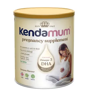 KendaMum Nápoj pre tehotné a dojčiace ženy instantný, s príchuťou banánu 1x800 g
