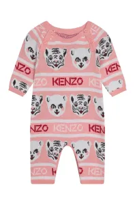Kenzo Kids Detský bavlnený overal + čiapka #9259787
