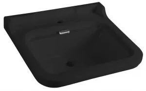 KERASAN - WALDORF keramické umývadlo 60x55cm, čierna mat 4140K7
