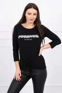Blouse with Forever black print #4744958