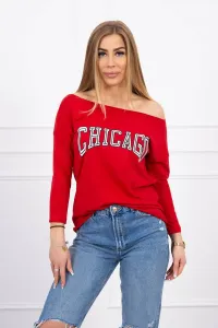 Blouse with print Chicago red