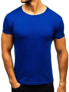 Men's T-shirt without print AK999A - blue, #8330807