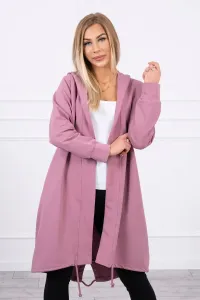 Oversize sveter tmavo ružový