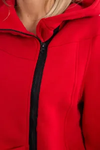 Reinforced hoodie in red #4845632