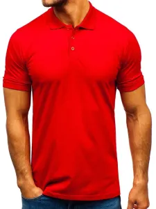 Štýlové pánske tričko 9025 - červené, #4761618
