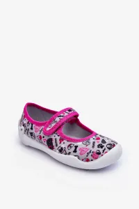 Befado Children's Ballerina Slippers Grey and Pink #7913223