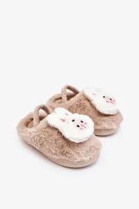 Children's Furry Slippers Bunny Beige Dicera #8654905