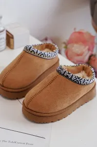 Children's insulated slippers Camel Olivane #8475660