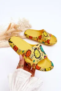 Children's lightweight foam slippers Lion Yellow Esther theme