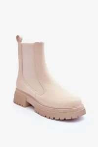 Beige Isminna Classic Leather Chelsea Boots #7783814