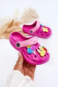 Kids Foam Lightweight Sandals Crocs Fuchsie Sweets