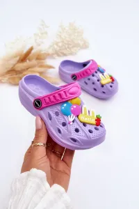 Kids Foam Lightweight Sandals Crocs Purple Sweets