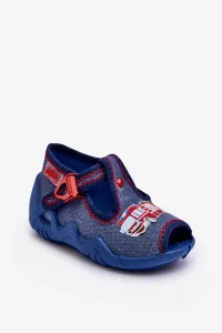 Children's sandals, Befado slippers, Fire truck Blue