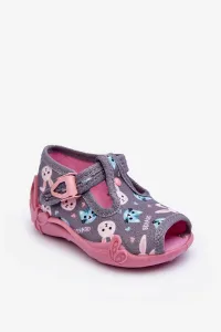 Befado Rabbit slippers Sandals, grey and pink #7961224