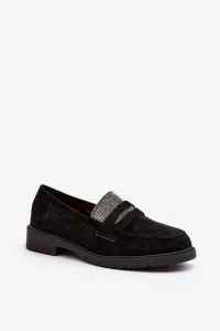 Women's decorated loafers black by Dananei