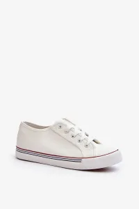 Women's eco leather sneakers white Lirean #9193418