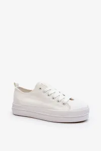 Women's fabric sneakers white Staneva #9014177