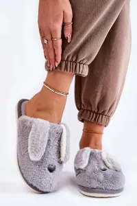 Women's Fur Slippers Grey Remmi #8780714