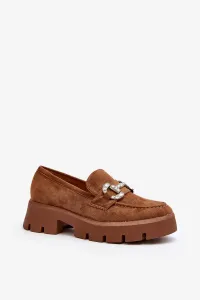 Women's loafers with Camel Ellise embellishment