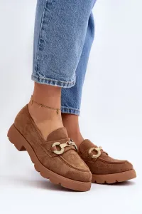 Women's loafers with Camel Railenes décor