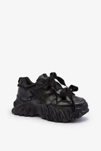 Women's sneakers with chunky soles black Ellerai #9483233