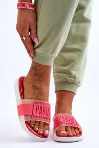 Women's Sports Slippers Neon Pink Sunrise