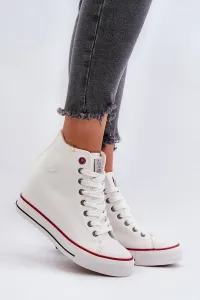 Women's Wedge Sneakers Cross Jeans White #9482804