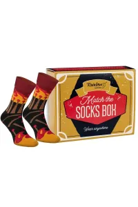 MATCH BOX Matches 1 pair of rainbow socks