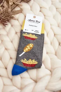 Men's French Friz Socks - Grey #8798525