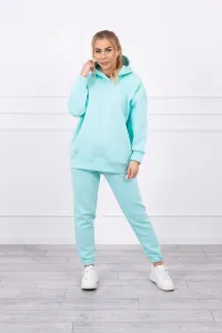 Insulated set with mint sweatshirt