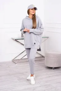 Set with sweatshirt in gray