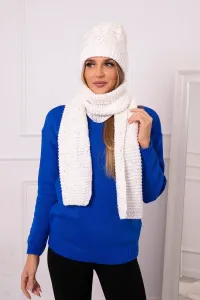 Women's set with scarf Jowita K360 white