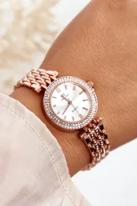 Women's watch with cubic zirconia on a Giorgio bracelet & Dario Rose Gold