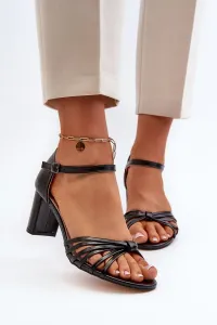 Women's High Heeled Sandals Black Pyrrette