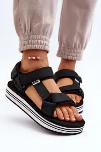 Women's platform sandals Lee Cooper Black #9506701