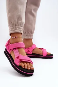 Women's platform sandals Lee Cooper Fuchsia #9483079